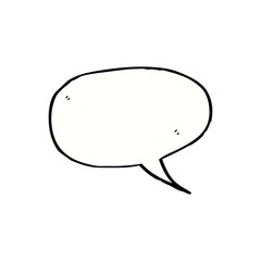 Naklejka premium cartoon speech bubble