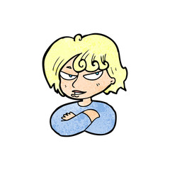 cartoon mean woman