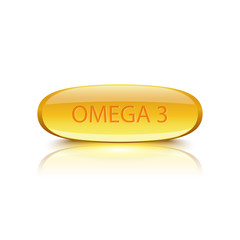fish oil on white background.vector