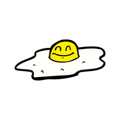 cartoon fried egg