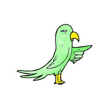 cartoon parrot