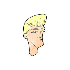 cartoon cool fashion guy