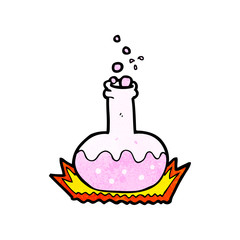 cartoon science experiment