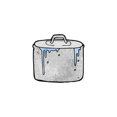 cartoon bubbling pan