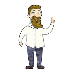 cartoon bearded man