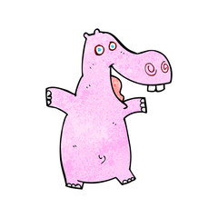 cartoon hippo