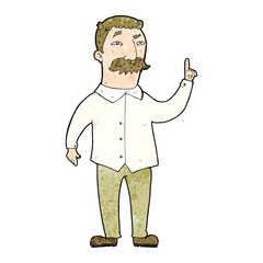 cartoon man with mustache