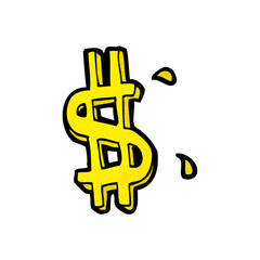 cartoon dollar symbol