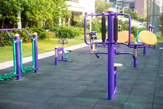 exercise facilities in a park