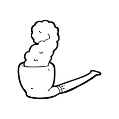 line drawing cartoon  pipe