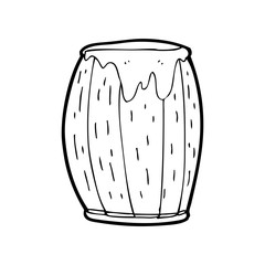 line drawing cartoon  barrel