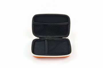 External hard drive carrying case.