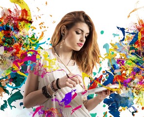 Girl creative painter © alphaspirit