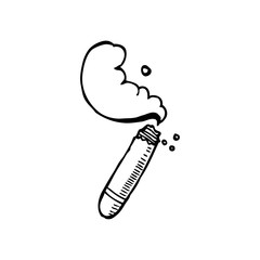 line drawing cartoon  cigar