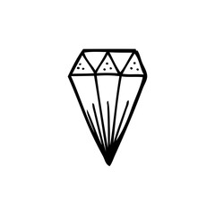 line drawing cartoon  diamond symbol