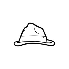 line drawing cartoon  hat