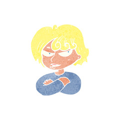 cartoon mean woman