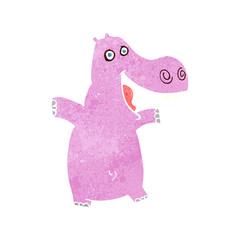 cartoon hippo