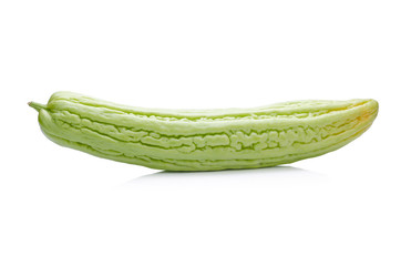 Bitter gourd isolated on white background