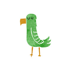 cartoon parrot