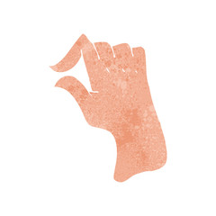 cartoon pinching hand symbol