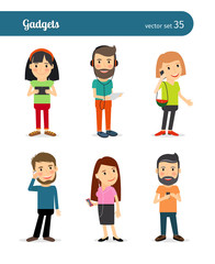 People with gadgets