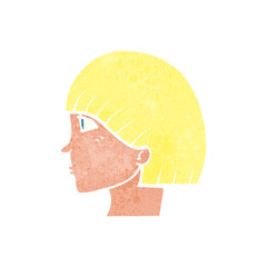 cartoon side profile face