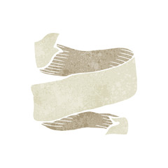 cartoon tattoo scroll banner