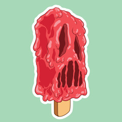 Funy sticker vector concept