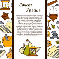 Ayurveda hand drawn concept