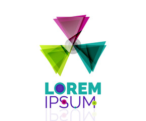 Logo, abstract geometric business icon