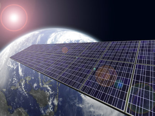 ソーラーパネルと宇宙
