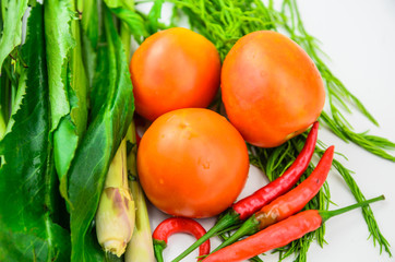 abstract design background vegetables on white background