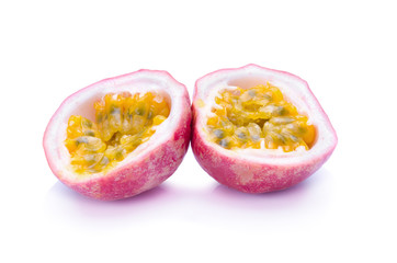 Passion fruit isolated on white background