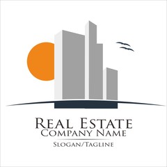 Obraz premium Property Real Estate logo icon vector 