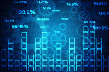 Obraz premium 2d business graph background