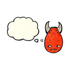 cartoon bomb with thought bubble