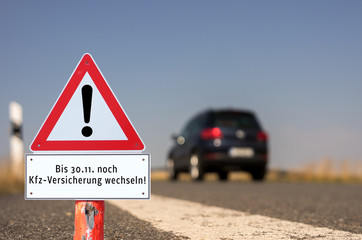 Schild Kfz Versicherung wechseln