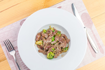 Beef with broccoli