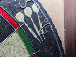 Part of dartboard can be used as background