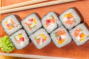 Maki roll, sushi