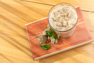 Glass of coffee cocktail