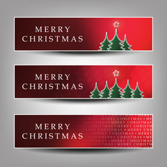 Naklejka premium Set of Horizontal Banner / Cover Background Designs - 