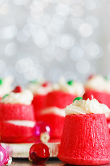 red velvet Crhistmas cakes