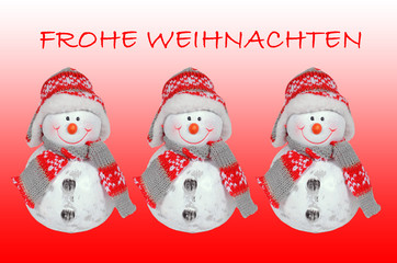 Frohe Weihnachten, Schneemann