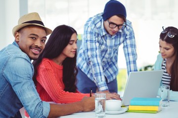 Young creative team having a meeting