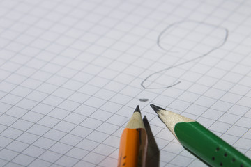 Two pencil and notebook