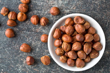 hazelnuts in bowl