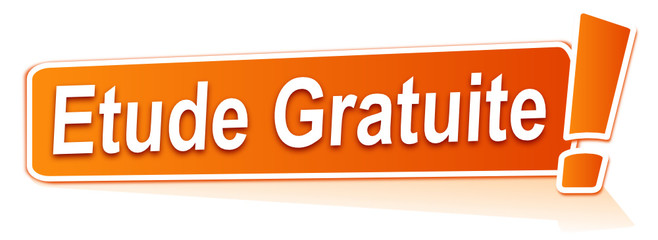 étude gratuite sur étiquette orange