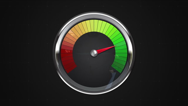 Indicated two o'clock point of gauge. animation.(included alpha)
